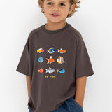 Go Fish Tee - Charcoal