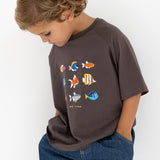 Go Fish Tee - Charcoal