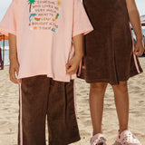 Weekend Terry Pant - Choc