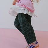 Cotton Check Pant - Forest