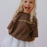No Flowers Tee - Brown
