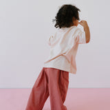 Cotton Check Pant - Pink