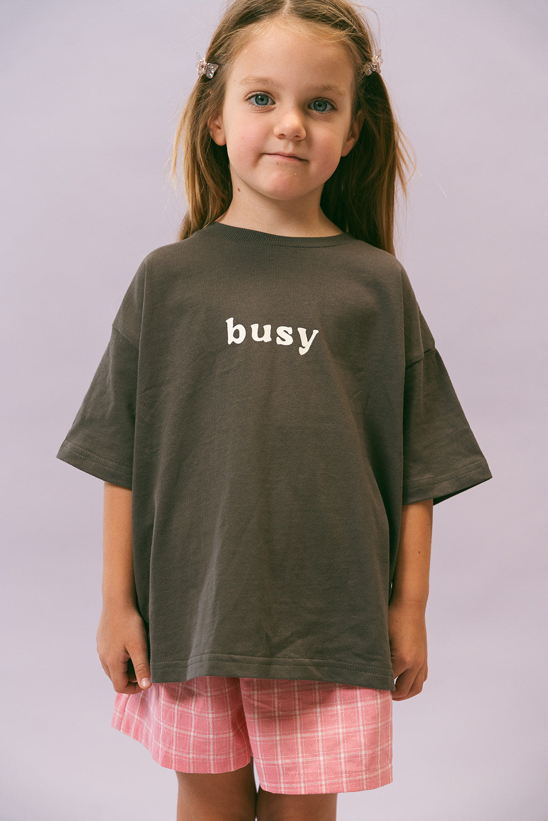 Busy Tee - Charcoal