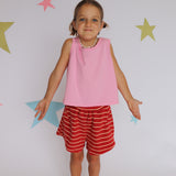 Outdoors Short - Fiery Red Stripe