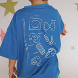 Pasta Tee - Sea Blue