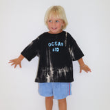 Ocean Kid Tee - Washed Black