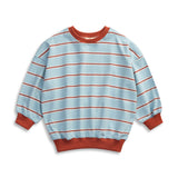 Stripe Cotton Pullover - Sky Blue